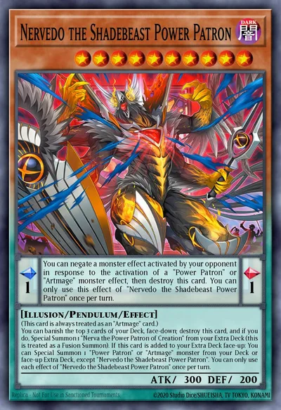 Nervedo the Shadebeast Power Patron (Starlight Rare)