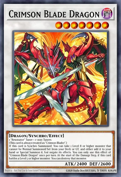 Crimson Blade Dragon (Starlight Rare)