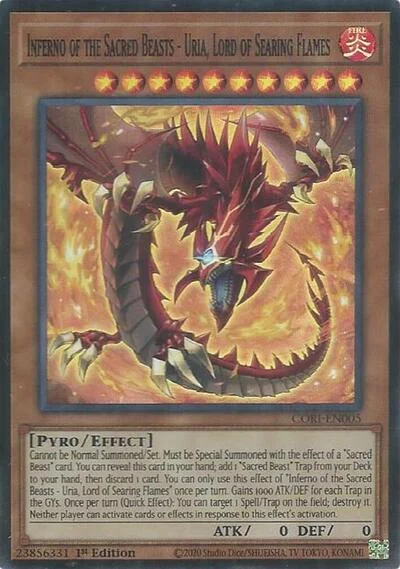 Inferno of the Sacred Beasts - Uria, Lord of Searing Flames