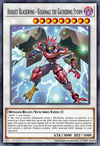 Assault Blackwing - Kusanagi the Gathering Storm (Secret Rare)