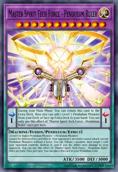 Master Spirit Tech Force - Pendulum Ruler  (Secret Rare)